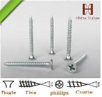 Phillips Drive Bugle Head Fine Thread White Galvanized Drywall Screw