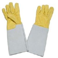 leather industrial glove