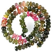 Multi Tourmaline Faceted Beads