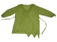 Ladies Cotton Blouse (Mehndi Color)