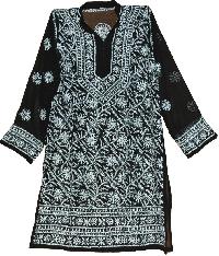 chikan embroidered shirt