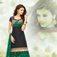 Black Color Designer Cotton Salwar Suit