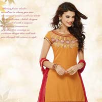 Orange & Red Color Salwar Kameez Suit