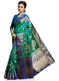 Blue Colour Traditional Art Silk Woven Saree