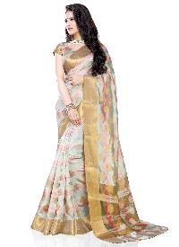 Multicolor Art Silk Woven Saree