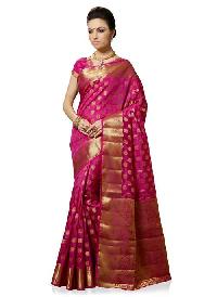 Meghdoot Pink Art Silk Woven Saree