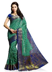 Royal Blue Traditional Woven  Art Silk Saree