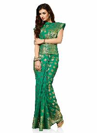 Turquoise Green Traditional Woven Art Silk Saree