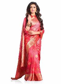 Meghdoot Pink Traditional Art Silk Woven Saree