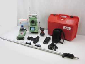 USED LEICA TCRP1203 + R400 3 ROBOTIC TOTAL STATION 2012