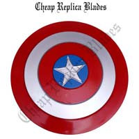 Red Captain America Shield