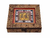 Ethnic Handcrafted Golden Dhokra Work Box