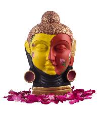 Multicolored Buddha head