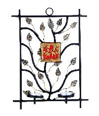 wrought iron candle sconce