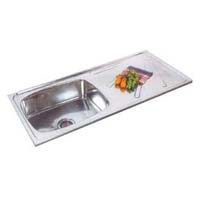 Stainless Steel Single Bowl Sink With Drain Board