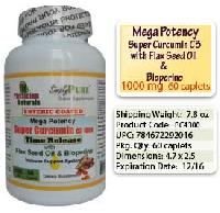 Mega Potency Super Curcumin W Bioperine Flaxseed Oil