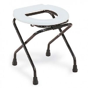 Folding Commode Stool with Lock