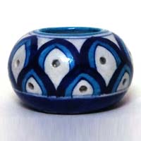 Blue Pottery Tea Light