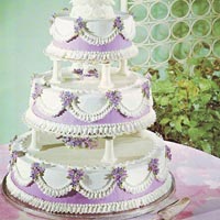3 Tier Round Shape Cake with Stand