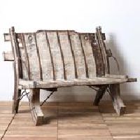 RECLAIMED CART BENCH SEAT