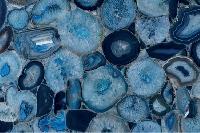 Blue Agate Semi Precious Stone