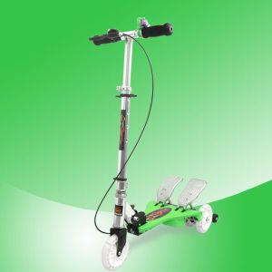 Flashing Wheel Folding Scooter New Styles Double Pedals Scooter