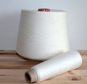 100% Virgin Polyester Spun Yarn 30s/1, Packaging Type : Raw white