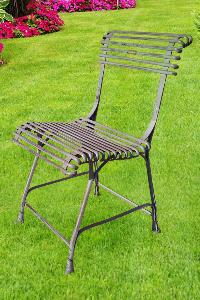 Wrought Iron Chair Arras Backrest Empty I5b-l:45 X L:52