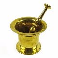 BRASS MORTAR AND PESTLE