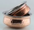 Stainless Steel Hammered Copper Serving Dish