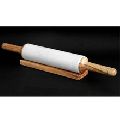 Marble Rolling Pin With Wood Stand