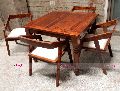 Rectangular Brown Polished contemporary wooden restaurant furniture