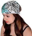 Cotton Printed White Color Hair Band