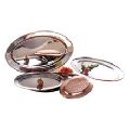Copper and Steel Oval Platter
