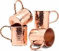 Copper Beer Mug Hammered Design