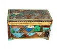 reclaimed wood colorful trunk