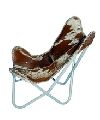 Cowhead Leather Kids Butterfly Chair