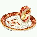 Marble Handicraft Puja Plates