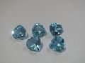 Blue topaz Heart cut loose gemstones