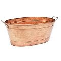 COPPER FINISH WITH HAMMERED PLANTER