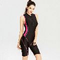 Printed Polyester Black womens swimsuit
