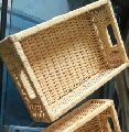 Bamboo basket tray