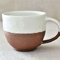 Tea cup glass designer pottery
