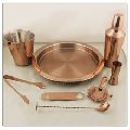 Stainless Steel Copper Finish Bar Set