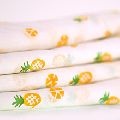 Cotton voile pineapple print fabric