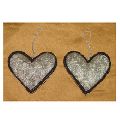 Heart Shape Bead Embroidery Christmas Decoration Hanging