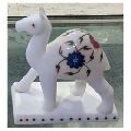 Marble Inlaid Camel Statue
