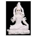 white marble Shiva God Statue