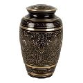 Engraved Design Brass Cremation Urn