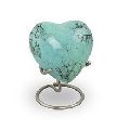 Marble Blue Cremation Keepsake Heart Urn